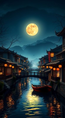 月下古街水乡情 月下古街水乡情