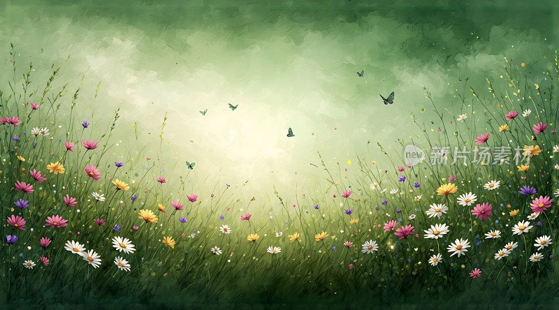 春日花海蝶舞翩翩