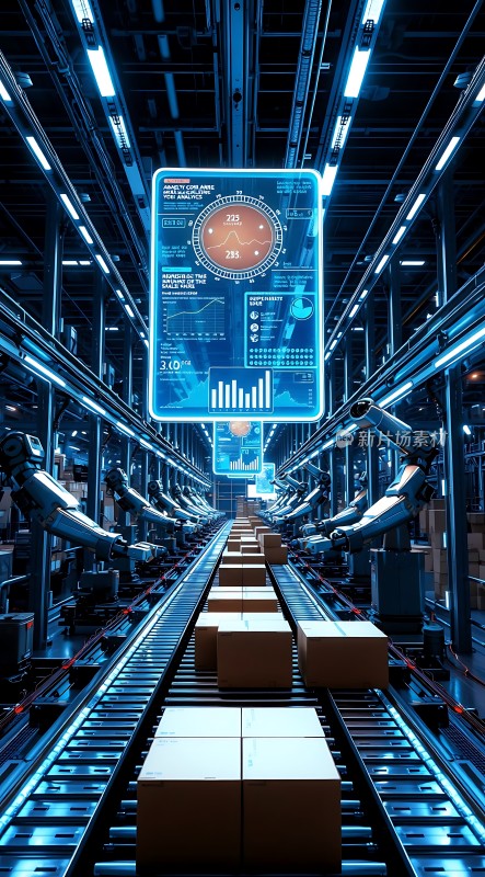 智能物流中心机器人与传送带协同作业