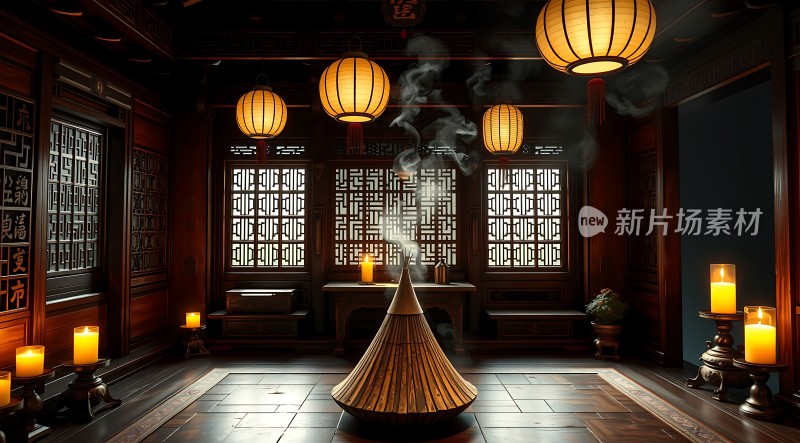 古香古色室内场景