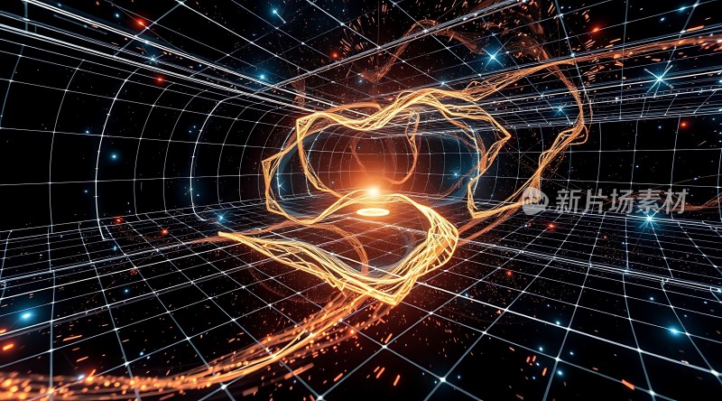 时空隧道中的神秘能量流
