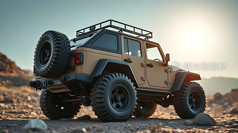 沙漠越野车探索未知领域