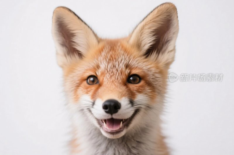 可爱微笑的小狐狸