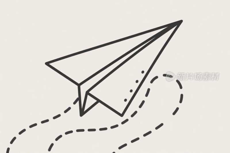 纸飞机简笔画