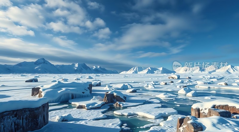 冰封雪原静谧而神秘