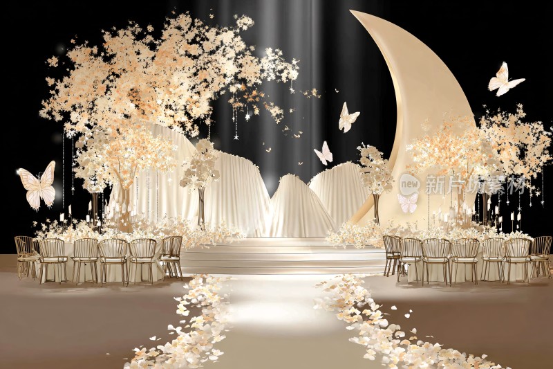 唯美梦幻的婚礼场景布置