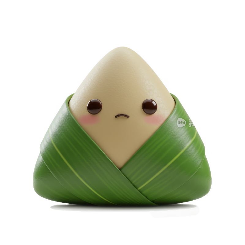 端午节3D卡通粽子元素