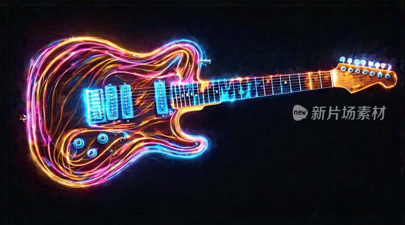 霓虹吉他炫彩弹奏