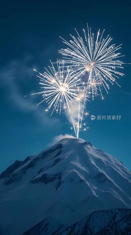 雪山烟花盛宴