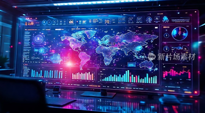 未来科技世界数据监控中心