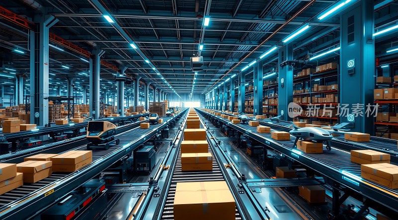 智能物流中心高效运输与存储系统