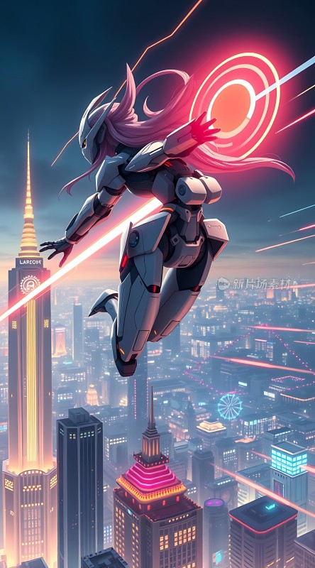 机械少女飞跃霓虹都市