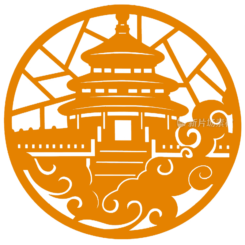 国风元素矢量设计笔稿