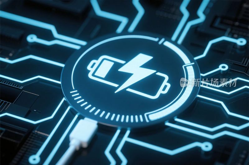 科技电池充电界面