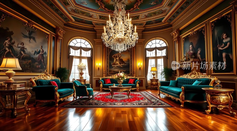 豪华客厅古典艺术氛围浓厚