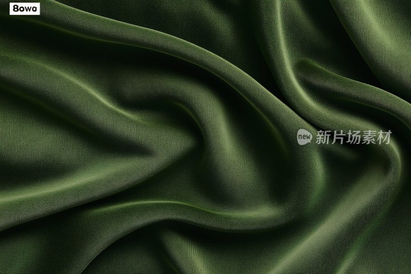 绿色绸缎纹理画面
