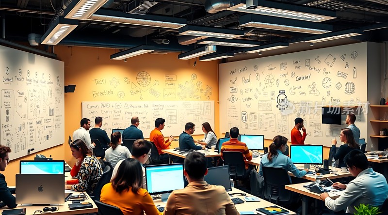 团队协作头脑风暴创意无限