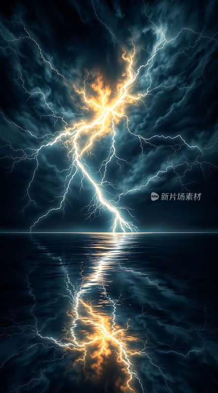 雷鸣电闪惊涛骇浪