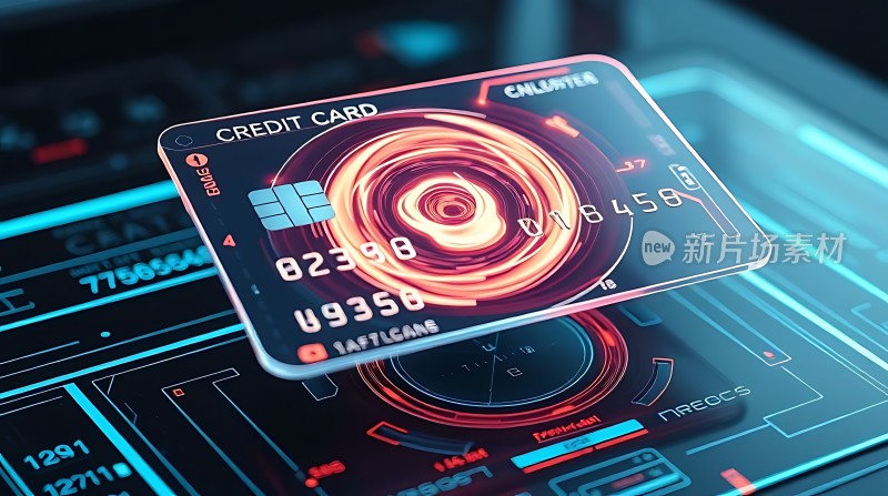 未来科技感信用卡设计