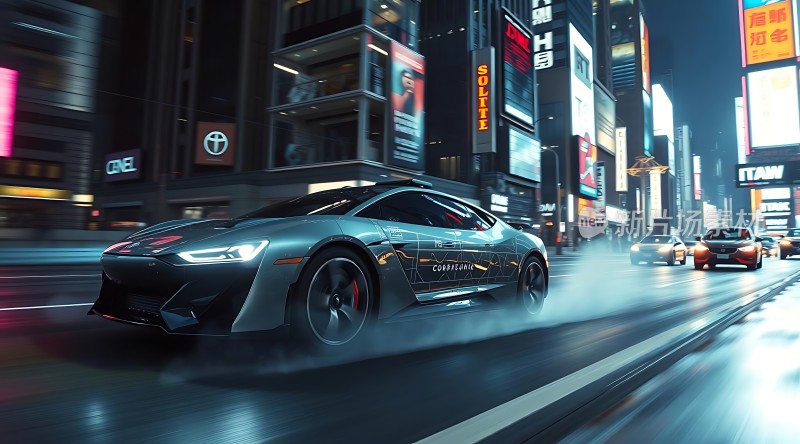 夜幕下的速度与激情未来座驾闪亮登场