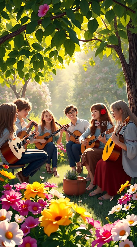 阳光下的音乐聚会