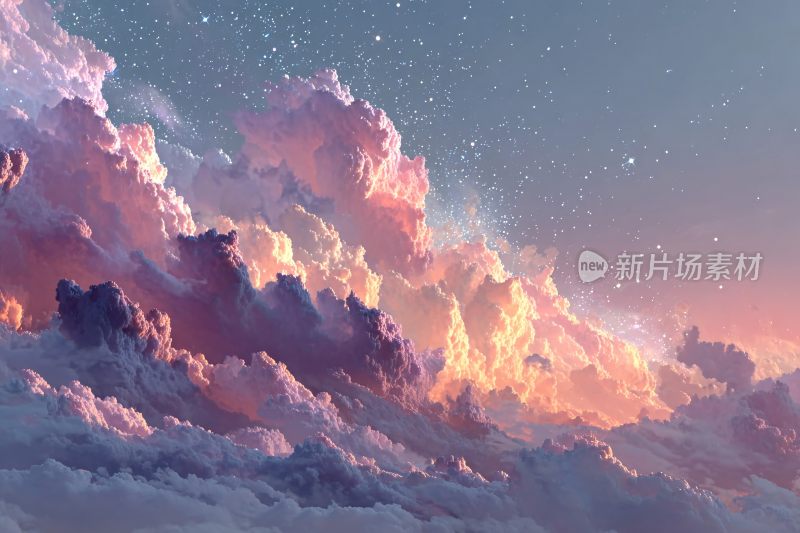 梦幻绚烂的天空云海景象