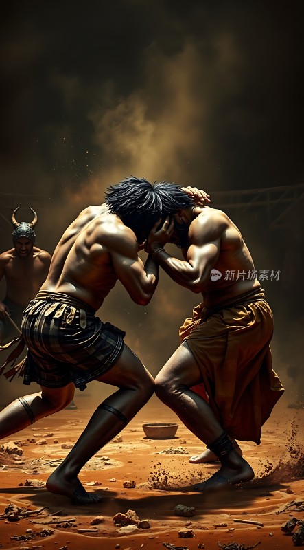 古希腊摔跤比赛