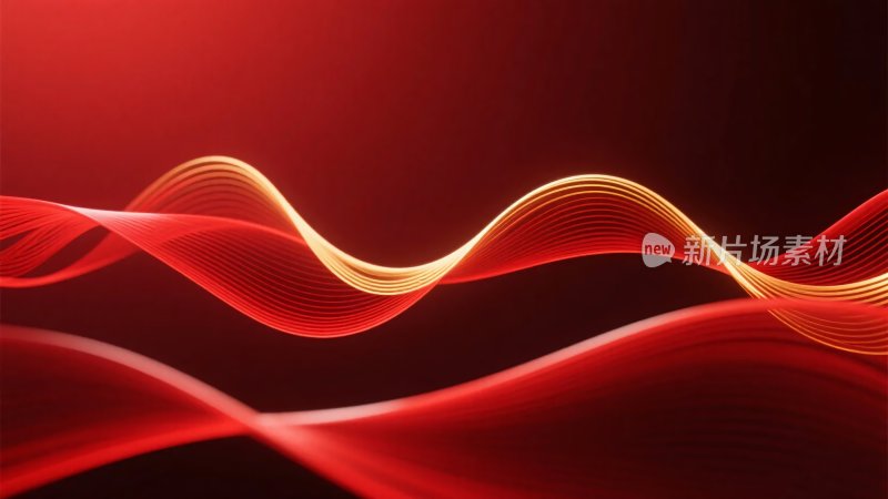 红色动感线条背景图