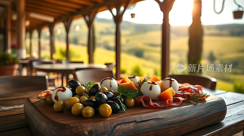 阳光下的美味拼盘