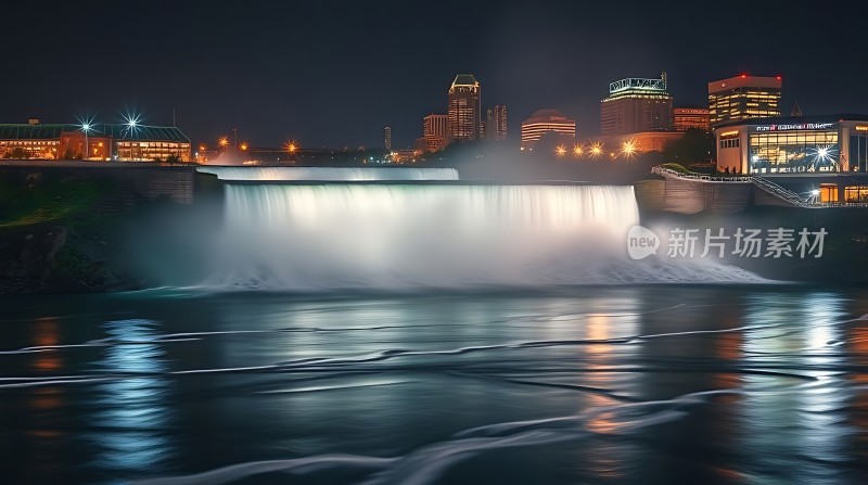 尼亚加拉瀑布夜景
