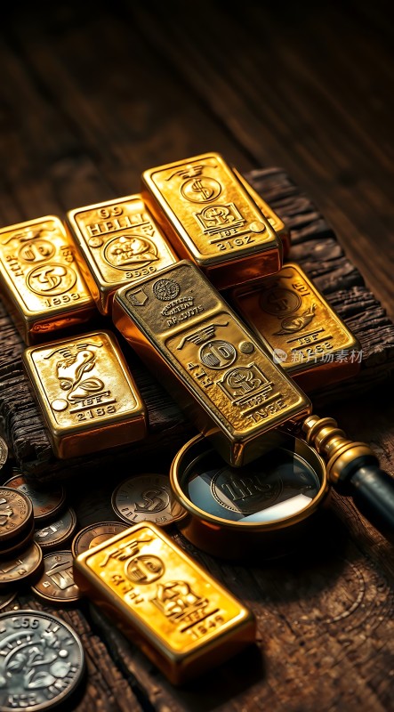黄金与硬币的奢华展示