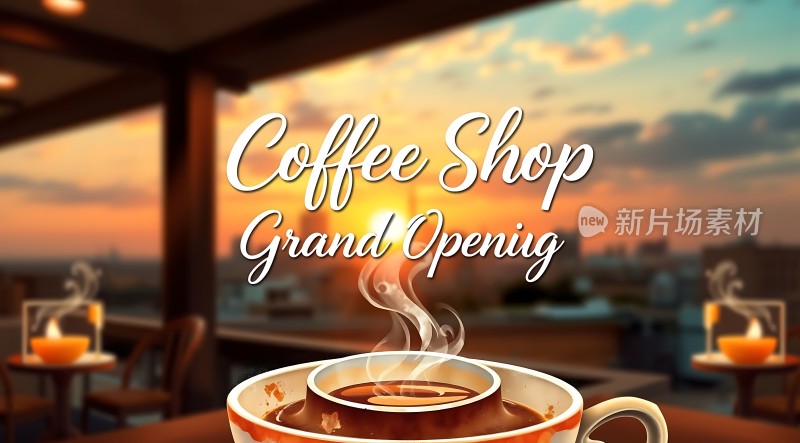 咖啡店盛大开业