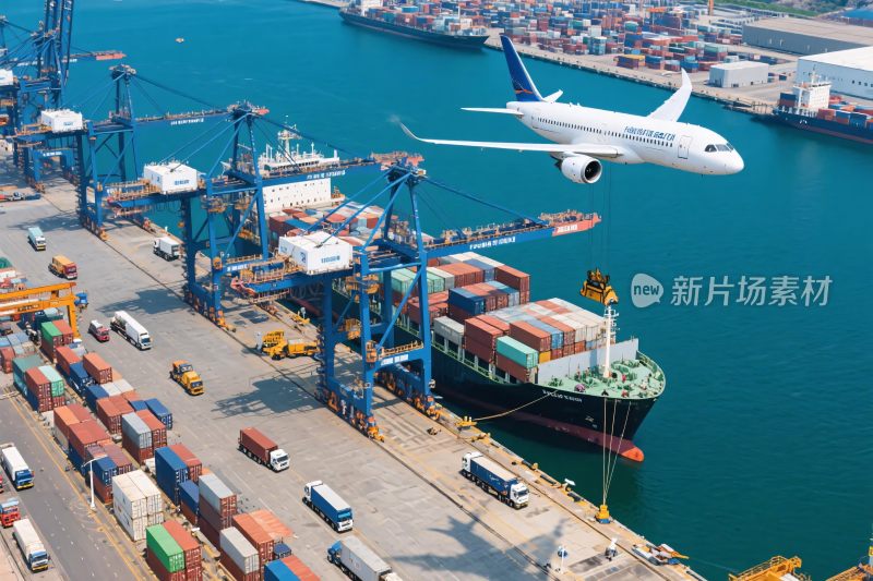 港口物流航空运输场景