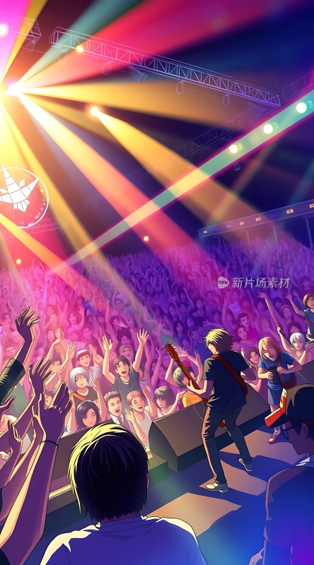 舞台灯光下的音乐盛宴