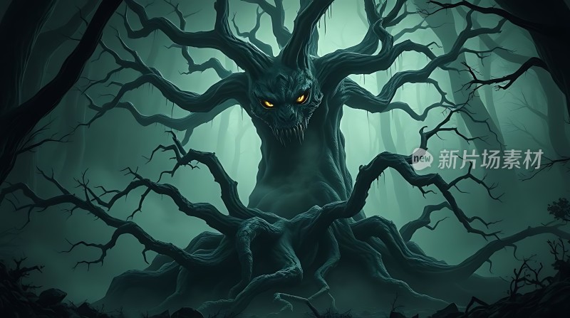 黑暗森林中的恐怖树精