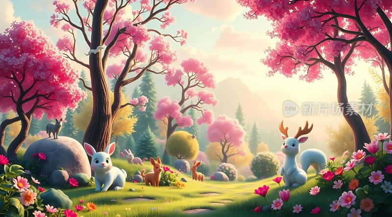 春日森林里的萌宠们