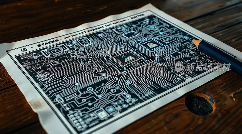 科技电路板设计图