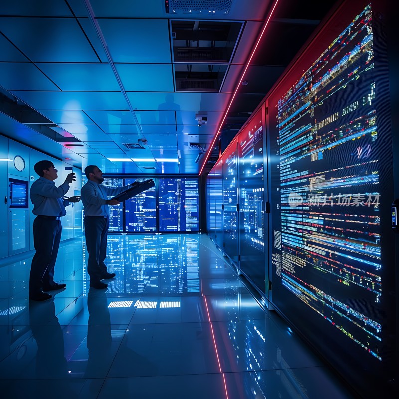 数据中心的未来科技感