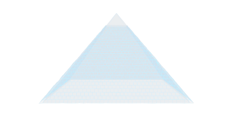 金字塔 埃及三角形低面体游戏场景赛博朋克