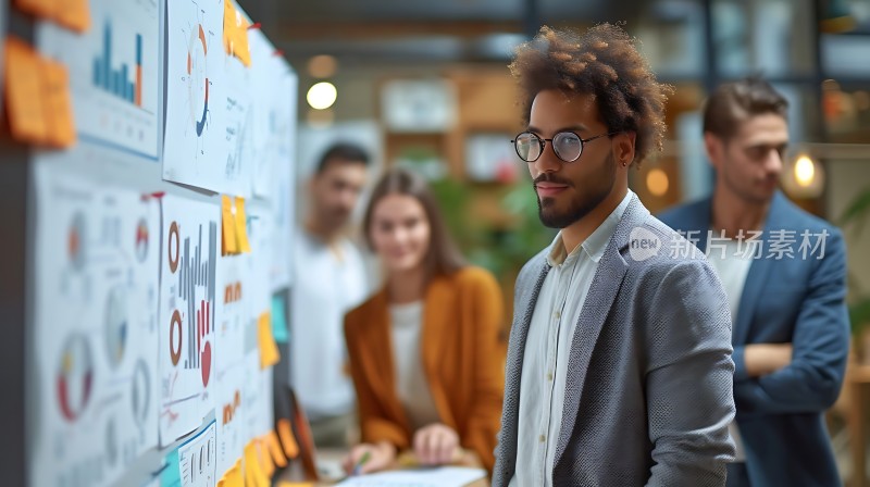 团队协作头脑风暴会议现场