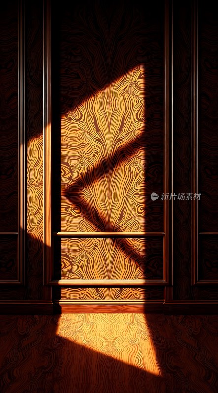 阳光下的木纹艺术