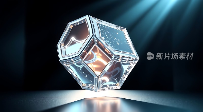 新片场素材未来科技感几何体