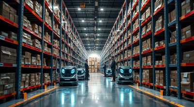 智能仓储机器人协作搬运货物 智能仓储机器人协作搬运货物