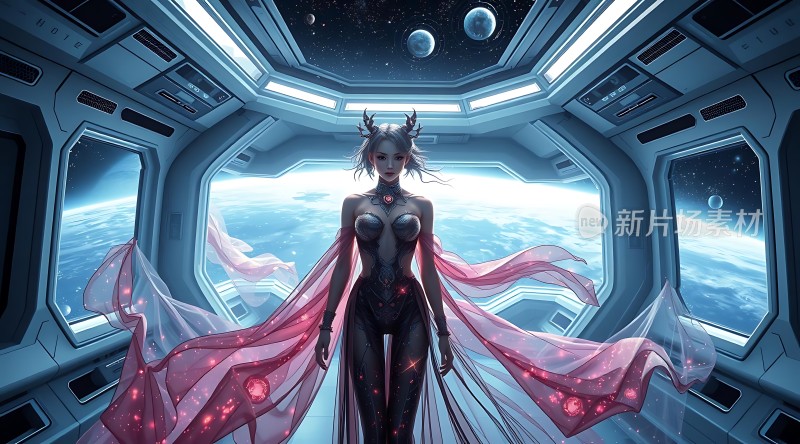 太空女神降临地球