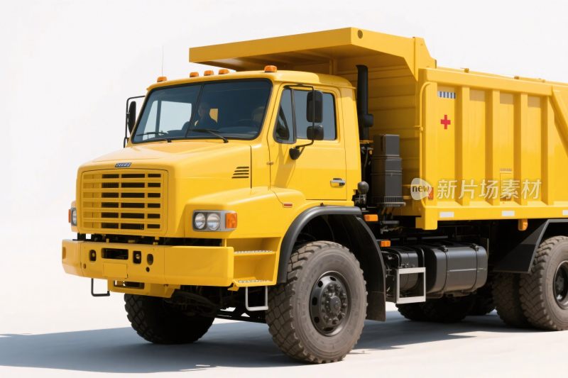 黄色自卸卡车