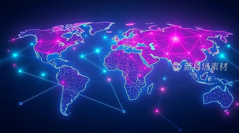 全球网络连接图