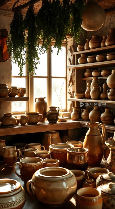 陶艺工坊古朴器皿与自然气息的结合