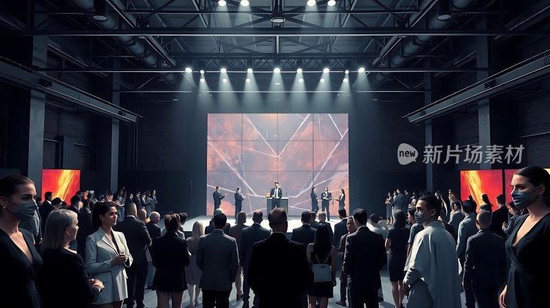 新品发布会现场聚焦产品展示与观众互动