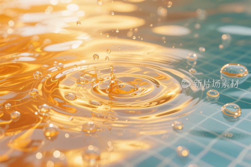 水滴涟漪动态画面