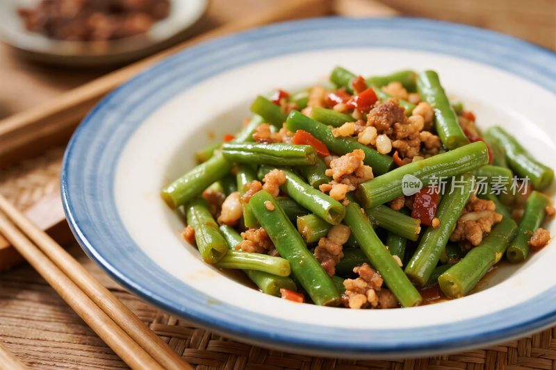 家常炒豆角菜品